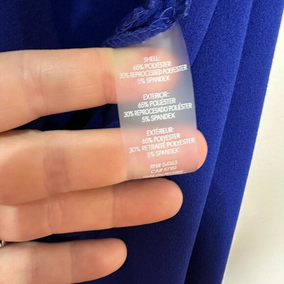 Calvin Klein Royal Blue Jumpsuit Size 6 Wide Leg Sleeveless Cutout - Picture 8 of 9